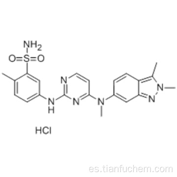 Clorhidrato de pazopanib CAS 635702-64-6